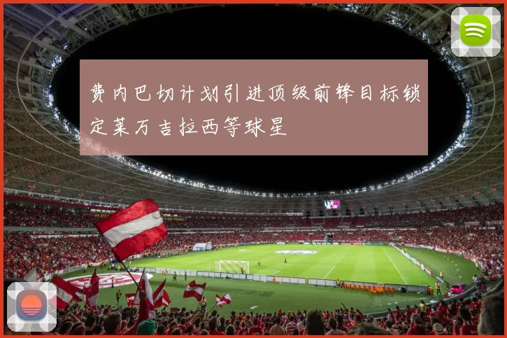 费内巴切计划引进顶级前锋目标锁定莱万吉拉西等球星